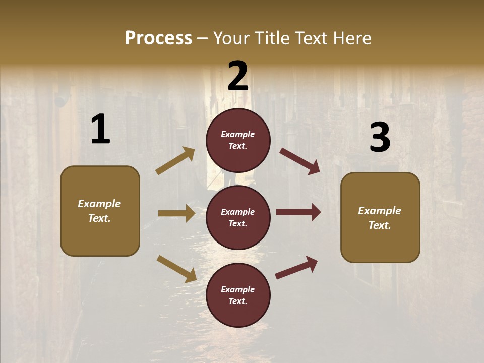 Vintage Stained Gondolier PowerPoint Template