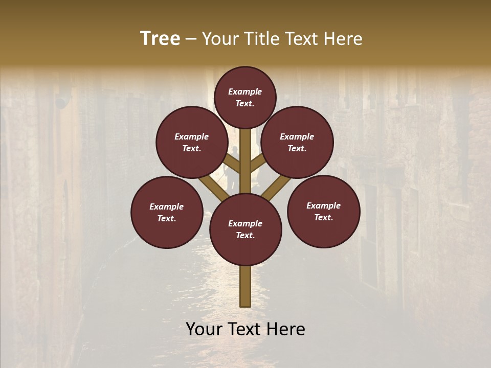 Vintage Stained Gondolier PowerPoint Template