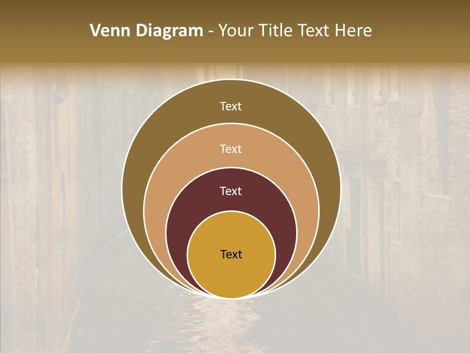 Vintage Stained Gondolier PowerPoint Template