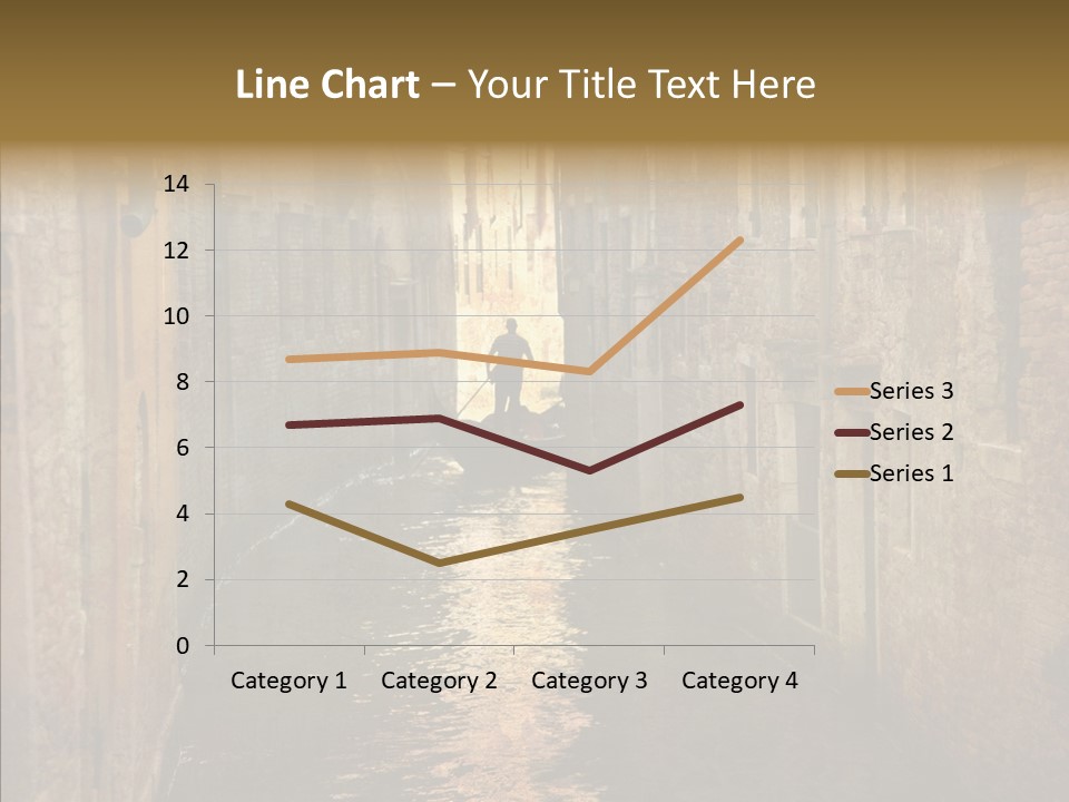 Vintage Stained Gondolier PowerPoint Template