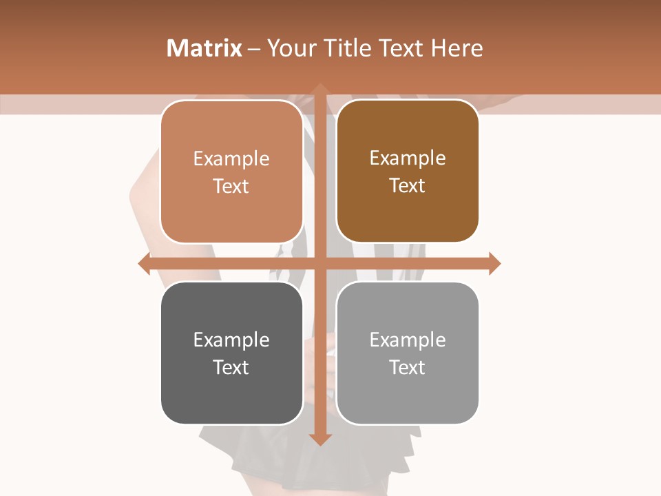 Stripes Ethnic Model PowerPoint Template