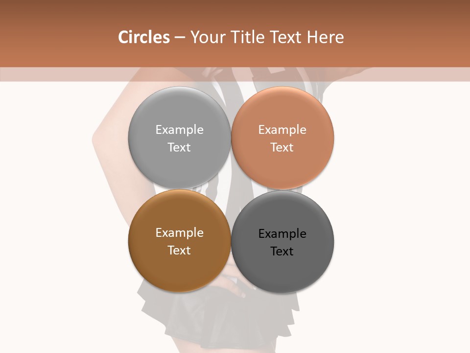 Stripes Ethnic Model PowerPoint Template