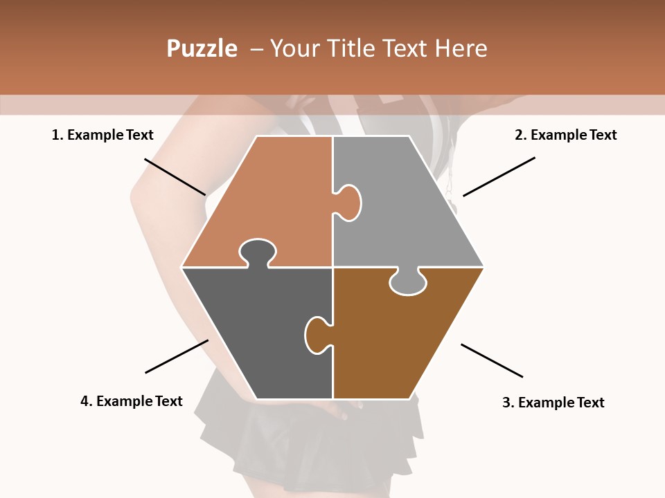 Stripes Ethnic Model PowerPoint Template