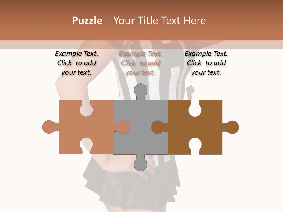 Stripes Ethnic Model PowerPoint Template