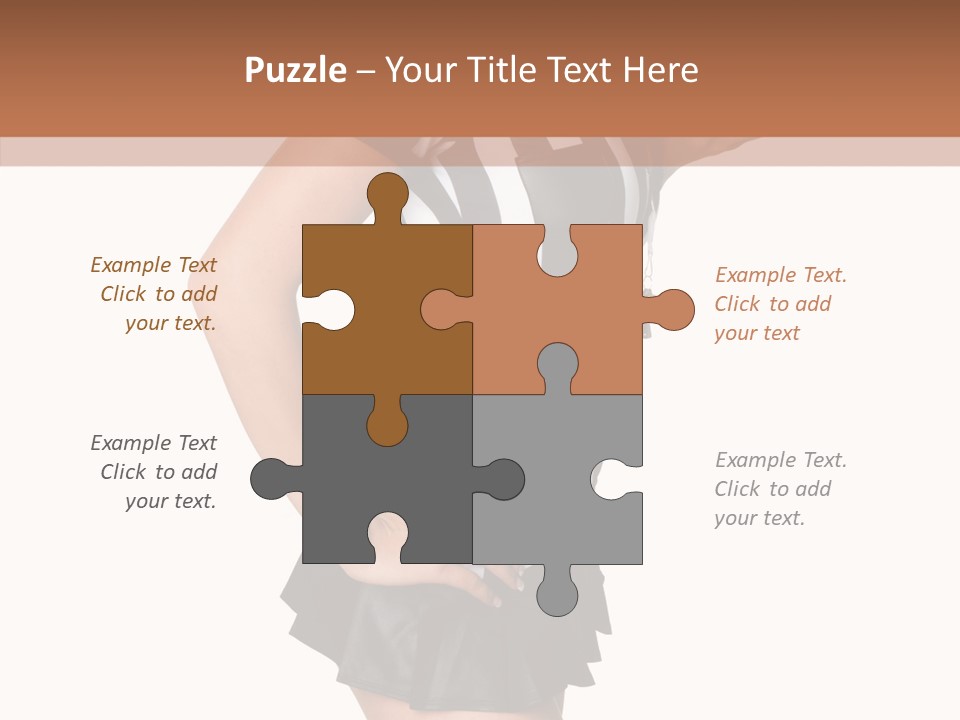 Stripes Ethnic Model PowerPoint Template