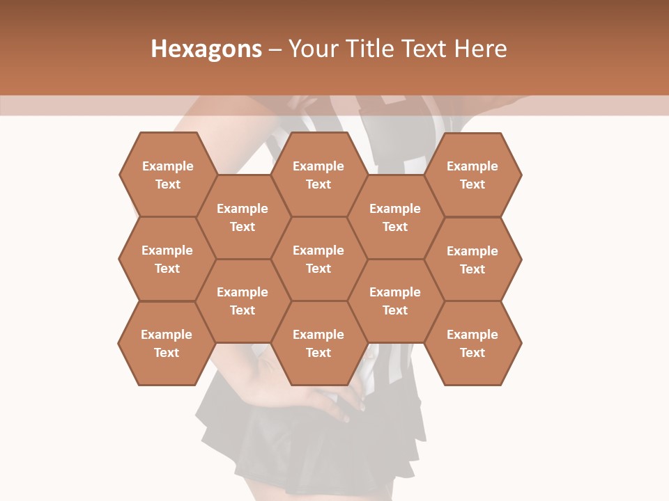 Stripes Ethnic Model PowerPoint Template