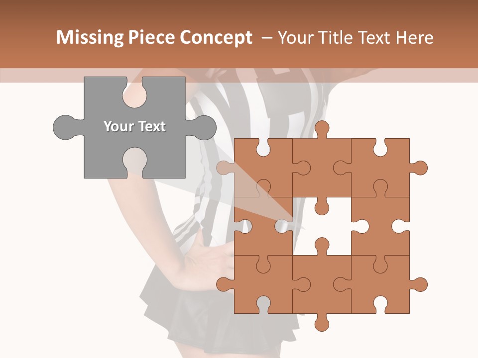 Stripes Ethnic Model PowerPoint Template