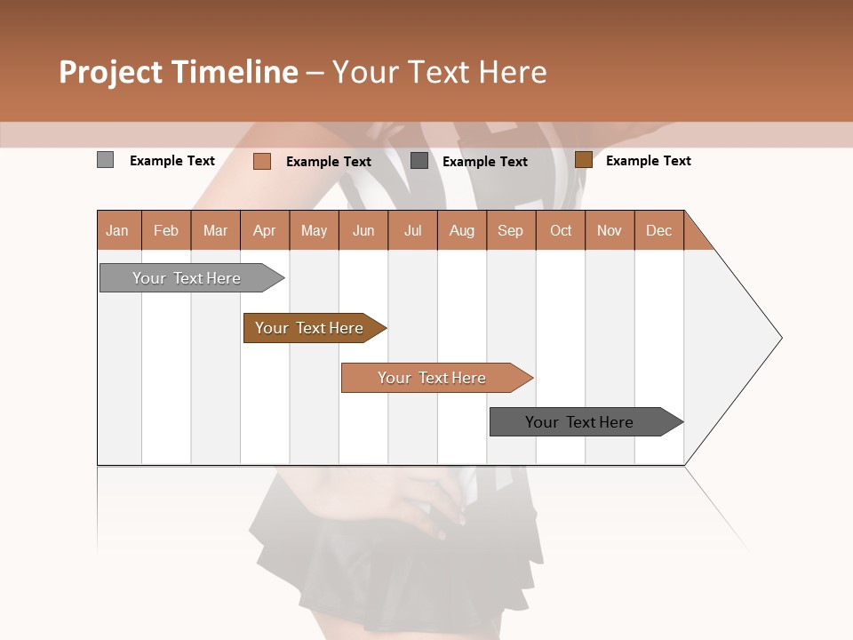 Stripes Ethnic Model PowerPoint Template