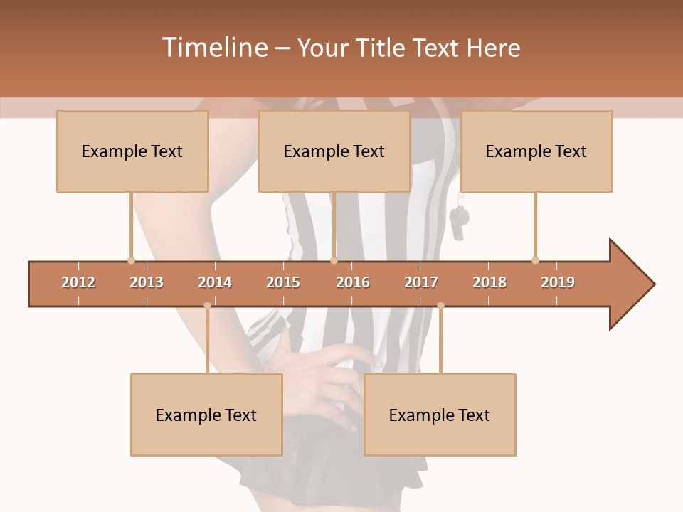Stripes Ethnic Model PowerPoint Template