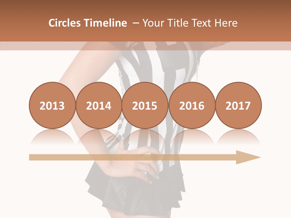 Stripes Ethnic Model PowerPoint Template