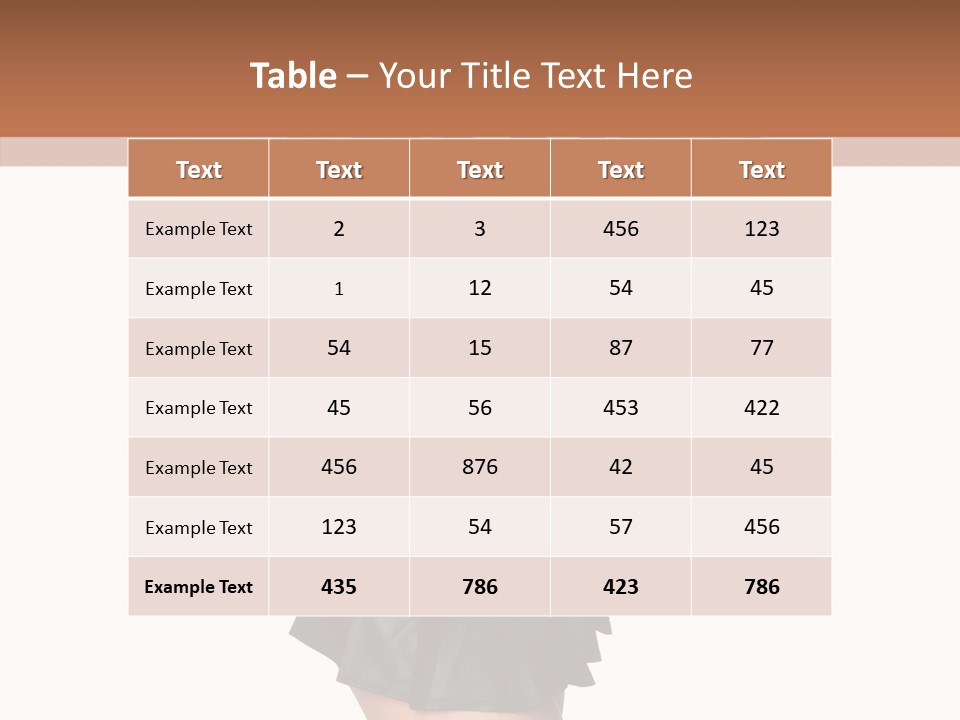 Stripes Ethnic Model PowerPoint Template