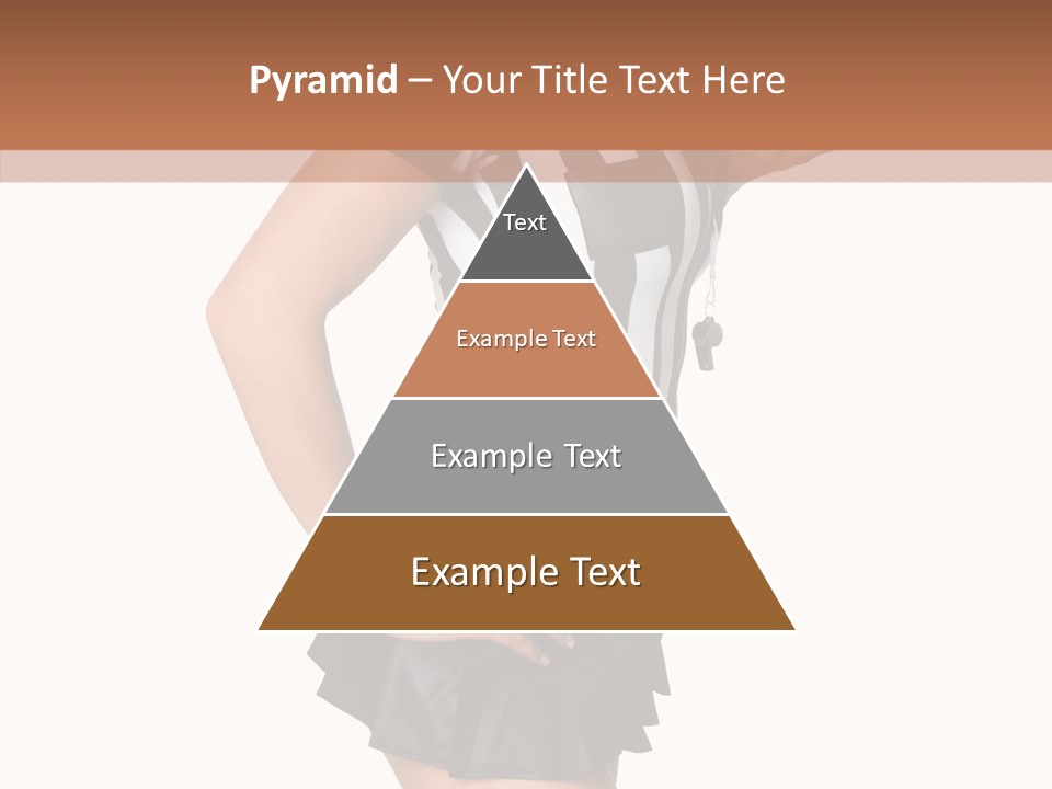 Stripes Ethnic Model PowerPoint Template