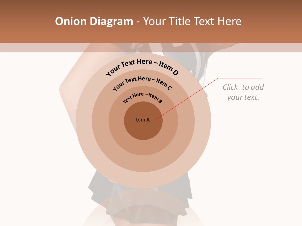 Stripes Ethnic Model PowerPoint Template
