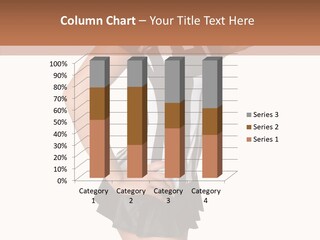 Stripes Ethnic Model PowerPoint Template