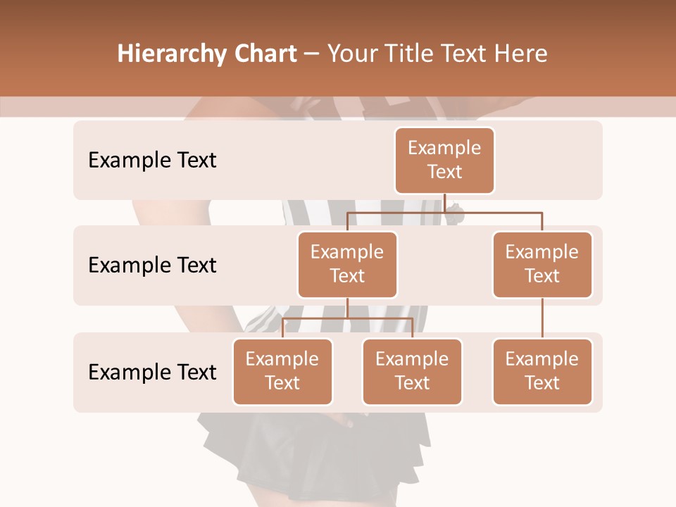 Stripes Ethnic Model PowerPoint Template