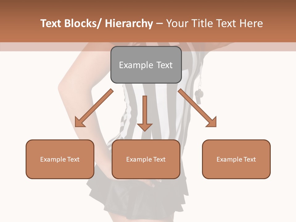 Stripes Ethnic Model PowerPoint Template