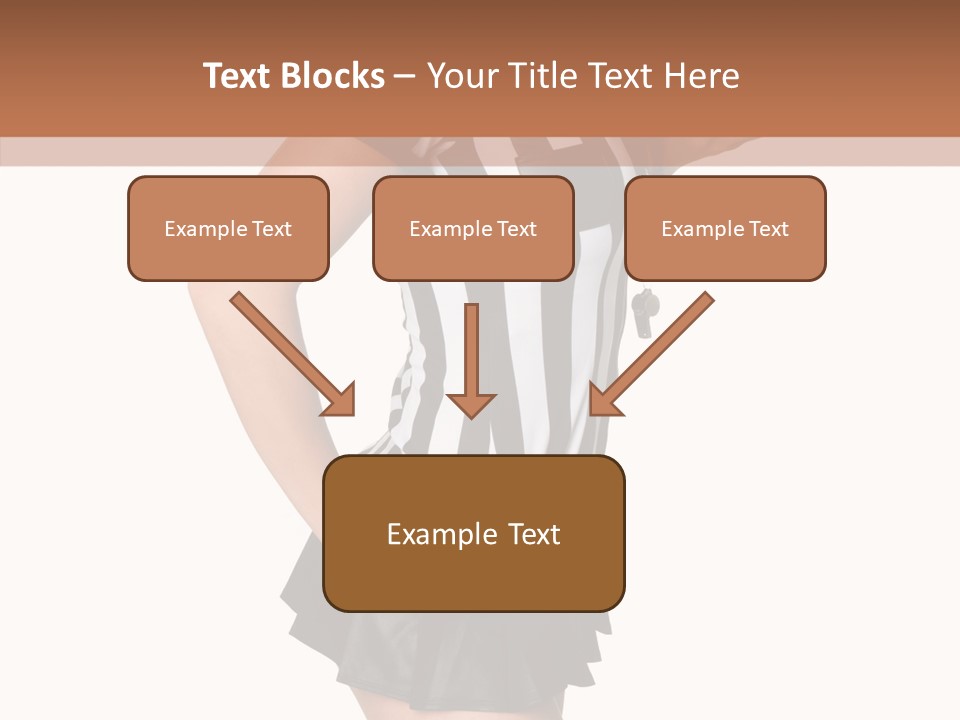 Stripes Ethnic Model PowerPoint Template