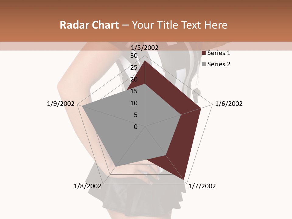 Stripes Ethnic Model PowerPoint Template