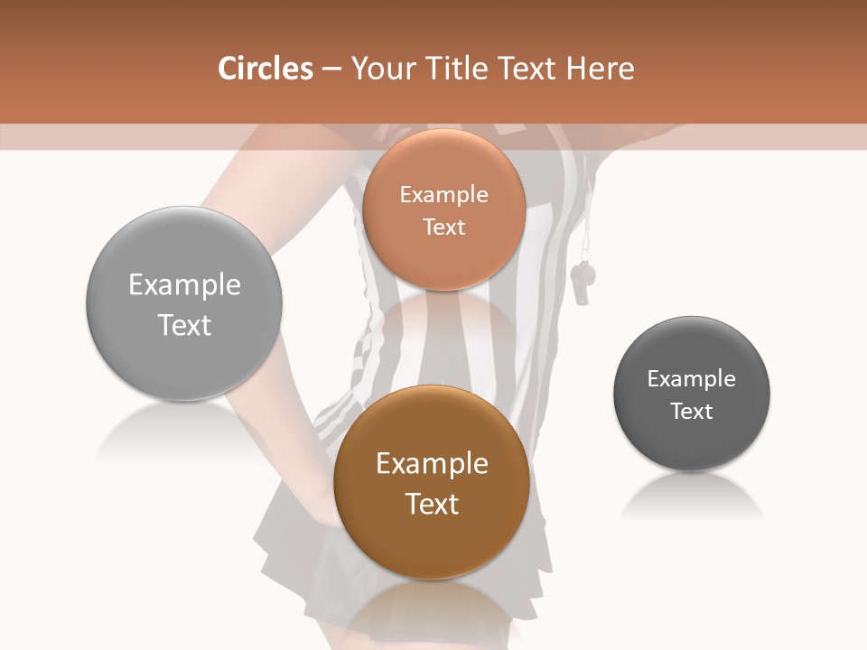 Stripes Ethnic Model PowerPoint Template