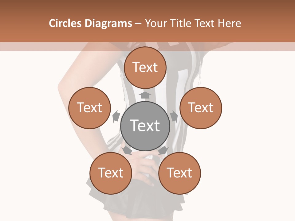 Stripes Ethnic Model PowerPoint Template