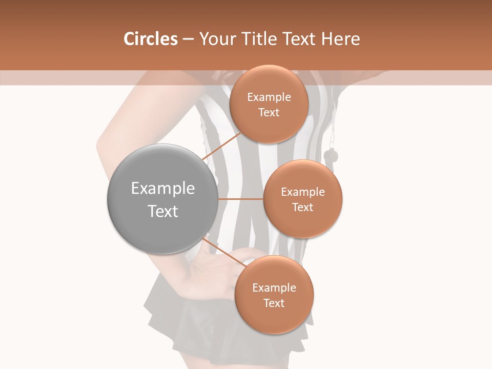 Stripes Ethnic Model PowerPoint Template