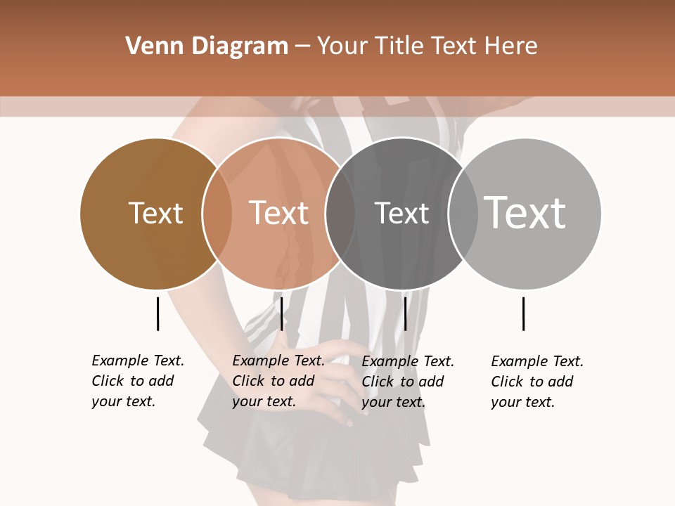 Stripes Ethnic Model PowerPoint Template