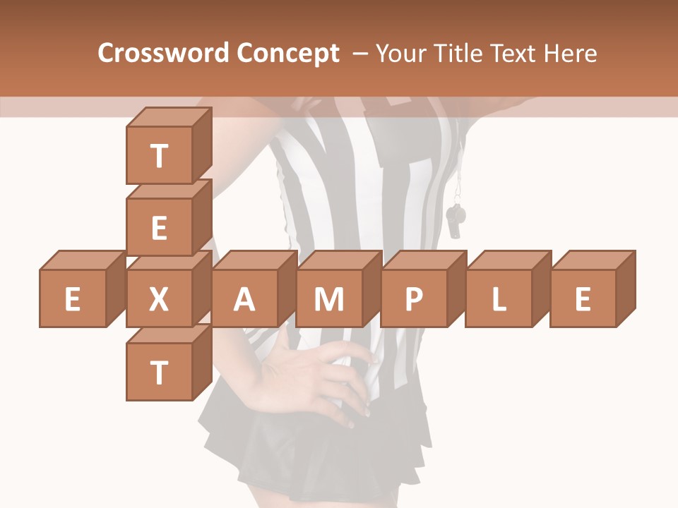 Stripes Ethnic Model PowerPoint Template