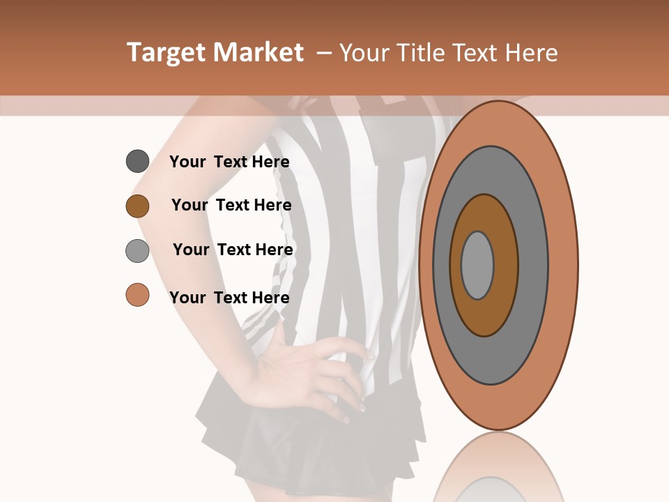 Stripes Ethnic Model PowerPoint Template