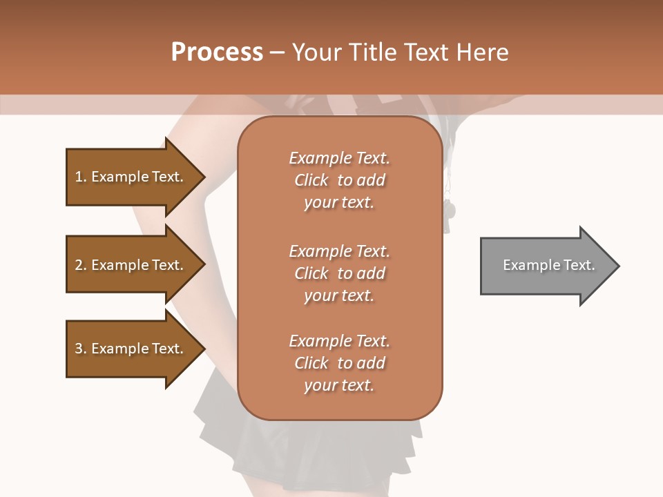 Stripes Ethnic Model PowerPoint Template
