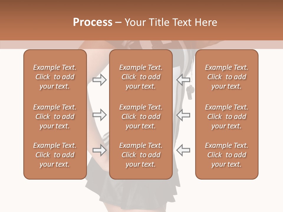 Stripes Ethnic Model PowerPoint Template