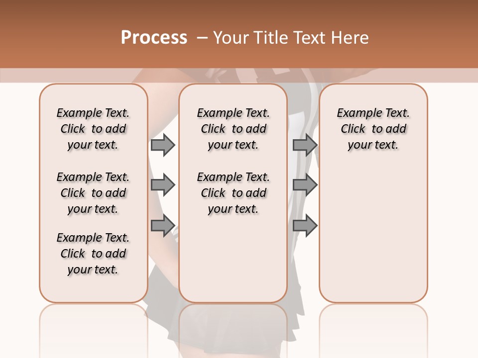 Stripes Ethnic Model PowerPoint Template