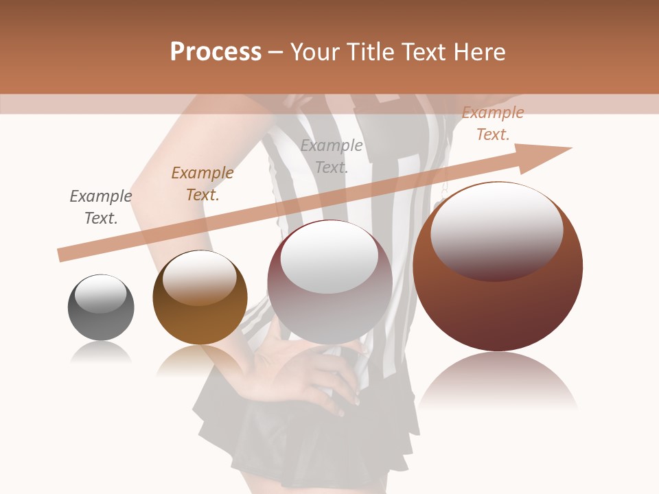 Stripes Ethnic Model PowerPoint Template