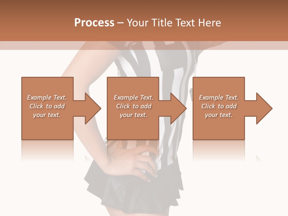 Stripes Ethnic Model PowerPoint Template