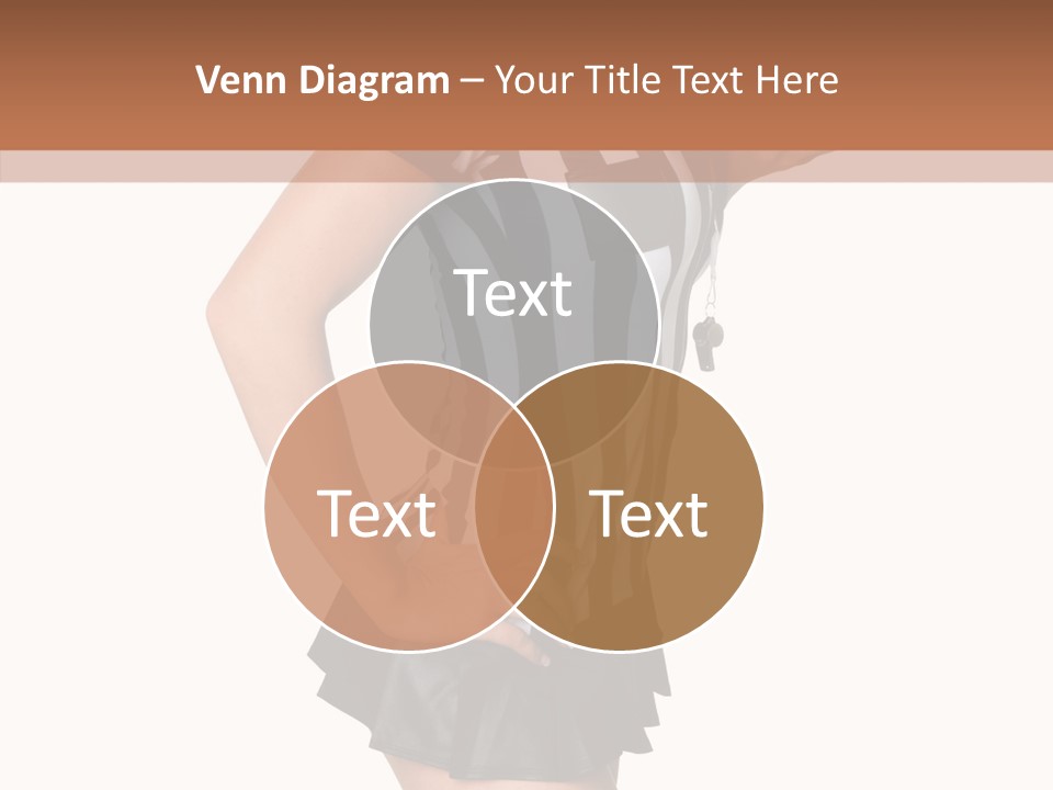 Stripes Ethnic Model PowerPoint Template