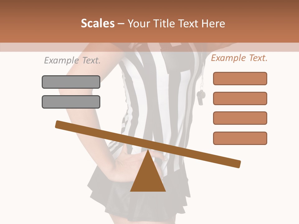 Stripes Ethnic Model PowerPoint Template