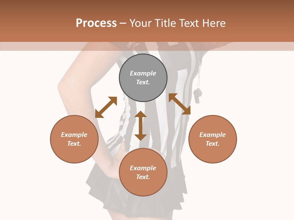 Stripes Ethnic Model PowerPoint Template