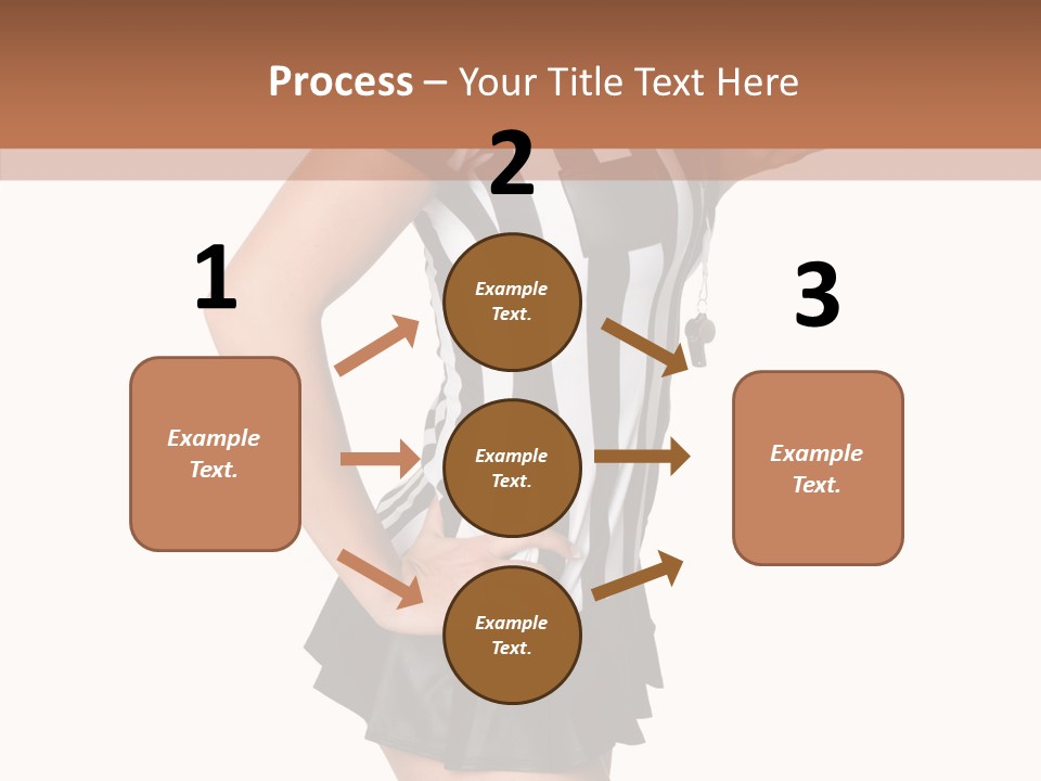 Stripes Ethnic Model PowerPoint Template