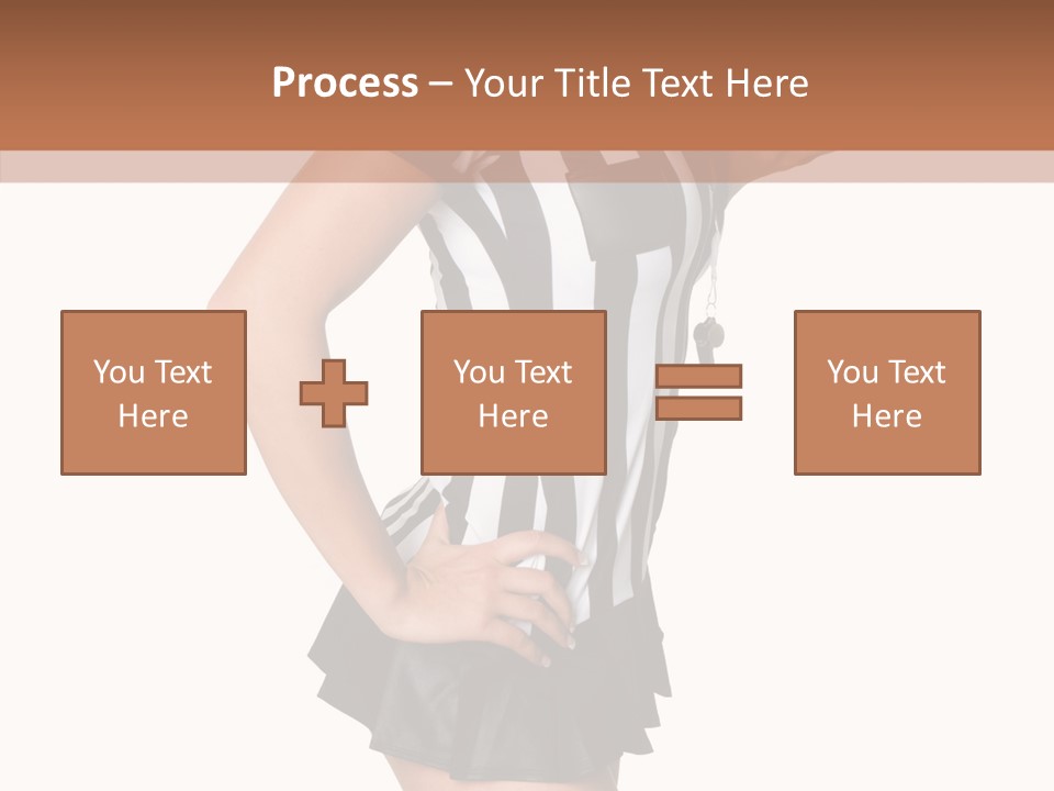 Stripes Ethnic Model PowerPoint Template