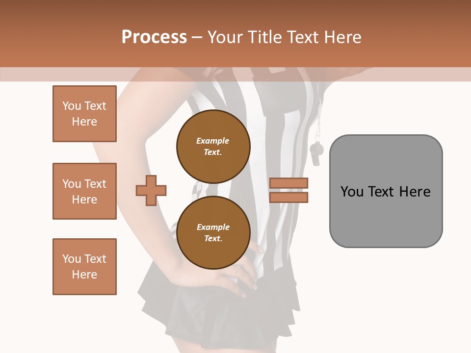 Stripes Ethnic Model PowerPoint Template