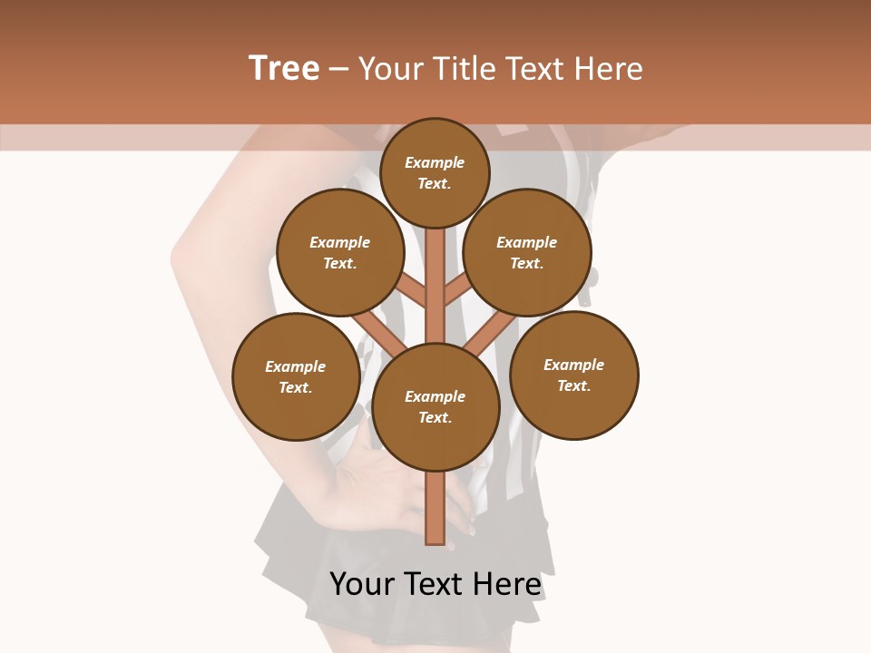 Stripes Ethnic Model PowerPoint Template