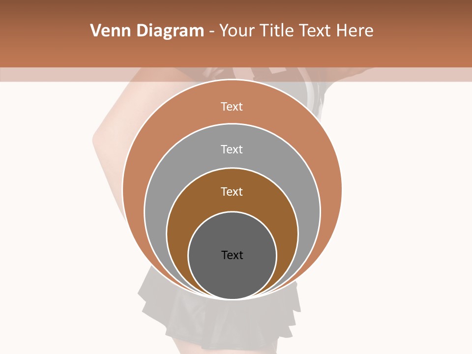 Stripes Ethnic Model PowerPoint Template
