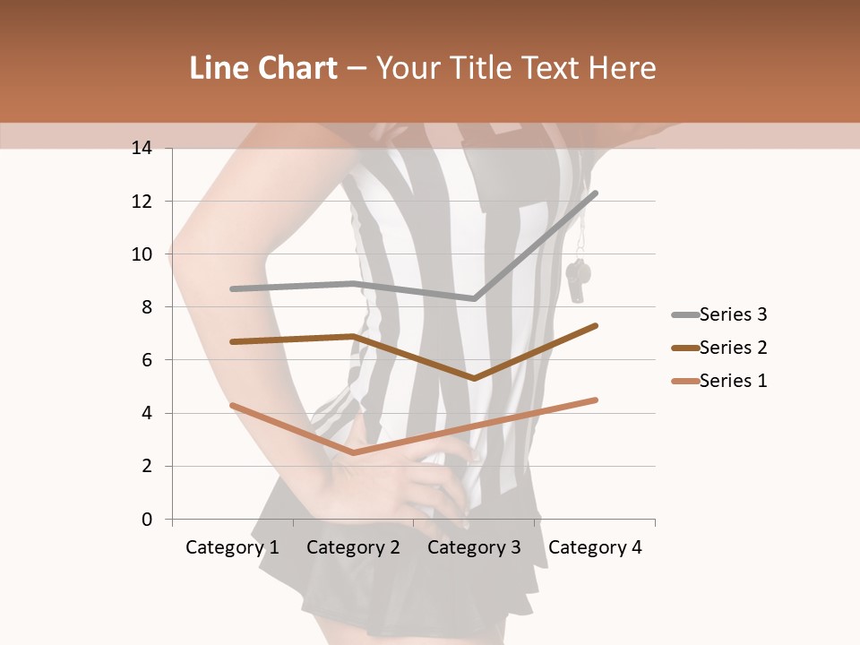 Stripes Ethnic Model PowerPoint Template