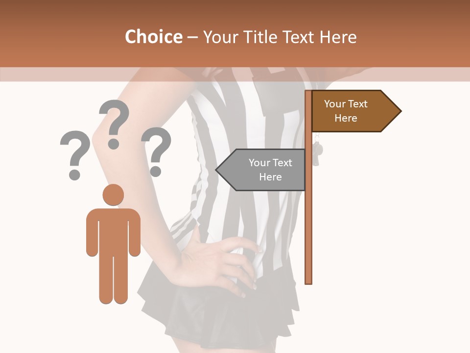 Stripes Ethnic Model PowerPoint Template