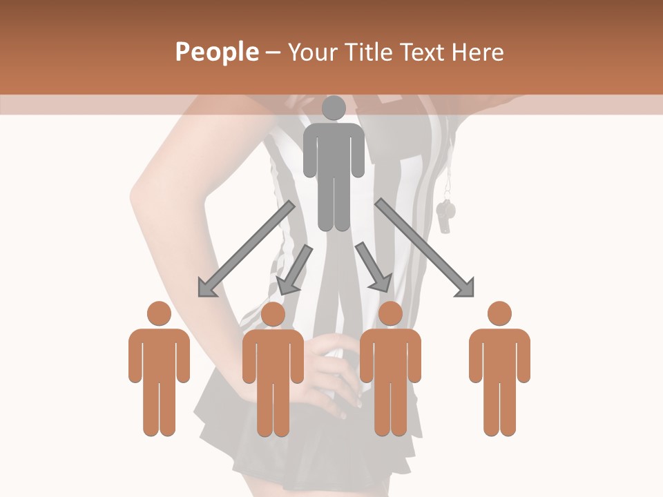 Stripes Ethnic Model PowerPoint Template