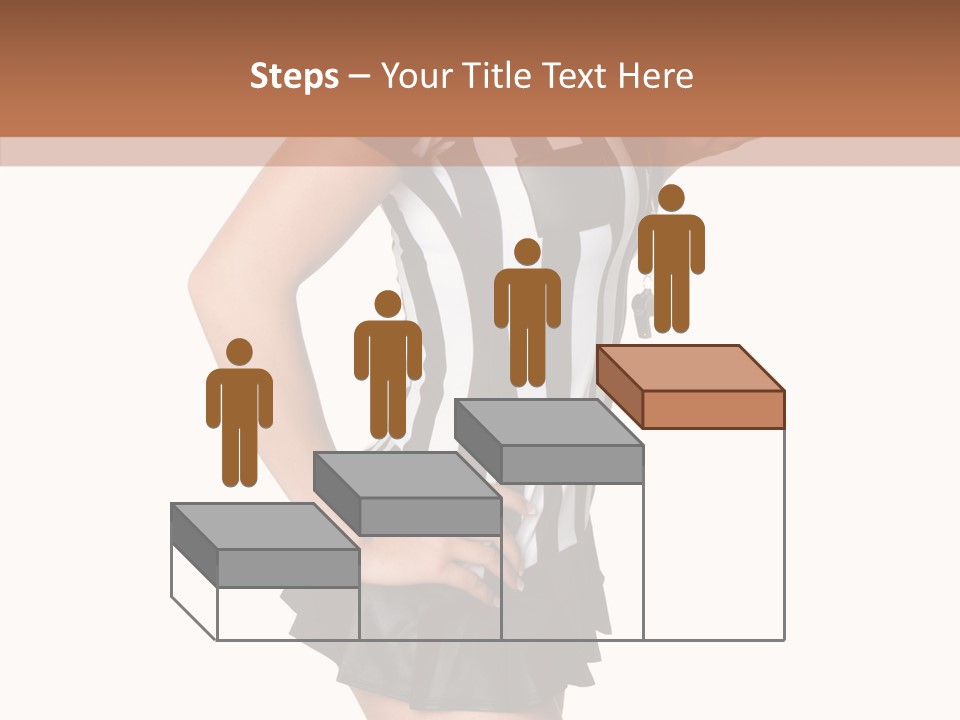 Stripes Ethnic Model PowerPoint Template