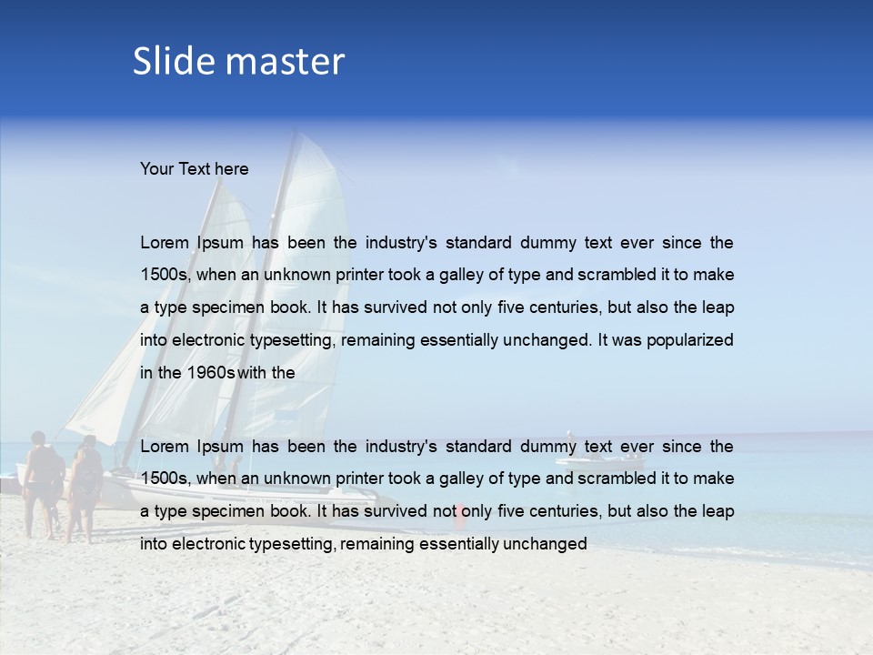 Varadaro Turquoise Vacation PowerPoint Template