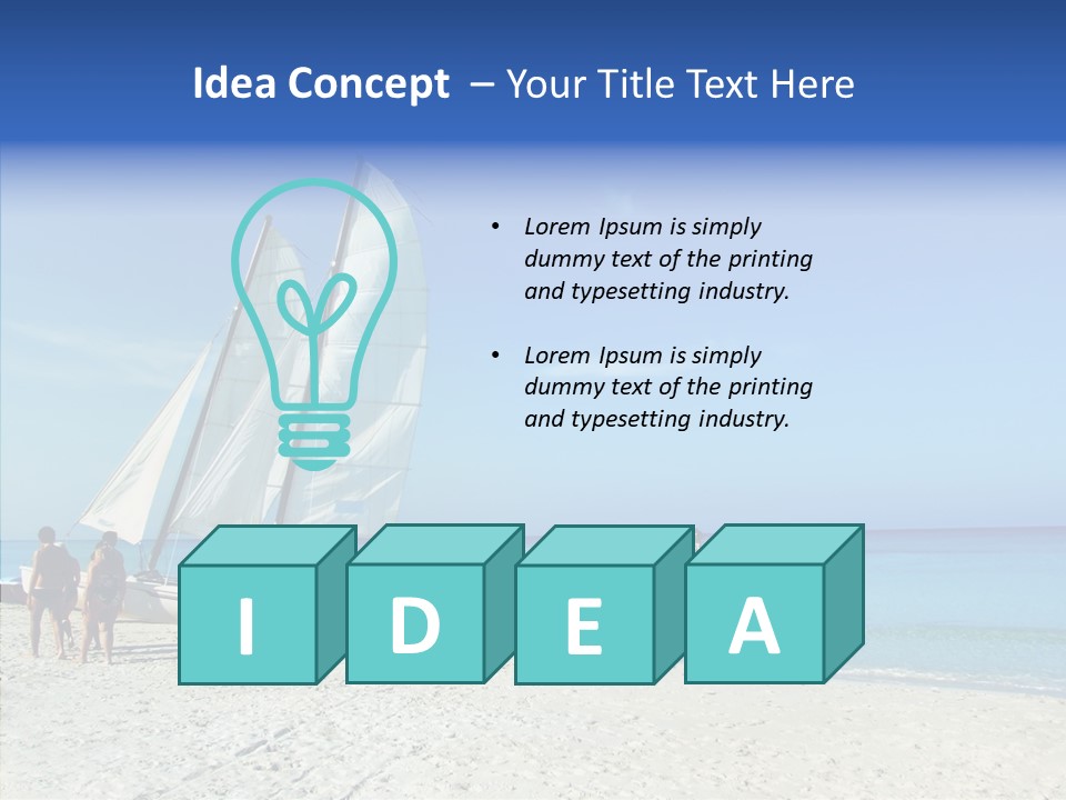 Varadaro Turquoise Vacation PowerPoint Template