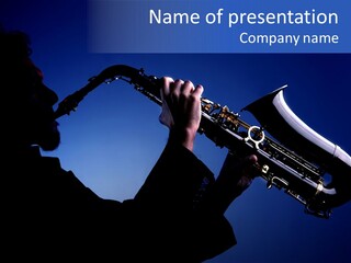 Passion Acoustic Sax PowerPoint Template