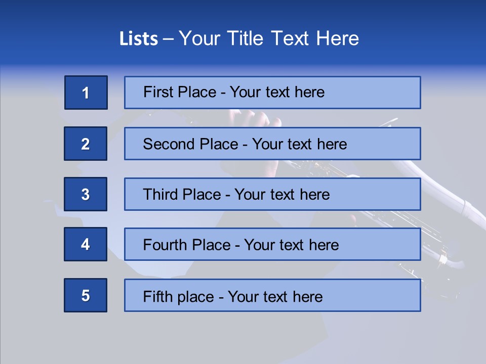 Passion Acoustic Sax PowerPoint Template