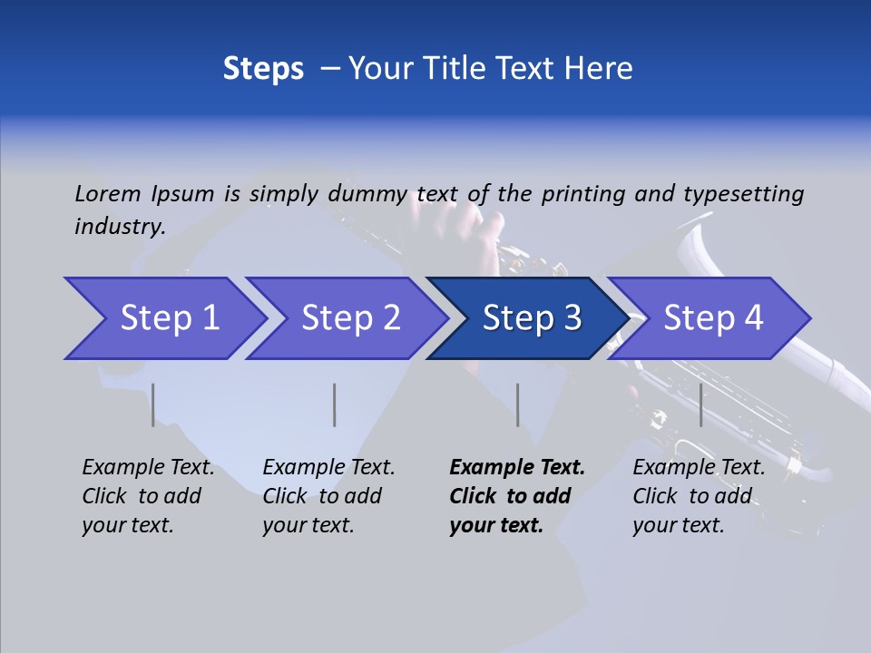 Passion Acoustic Sax PowerPoint Template